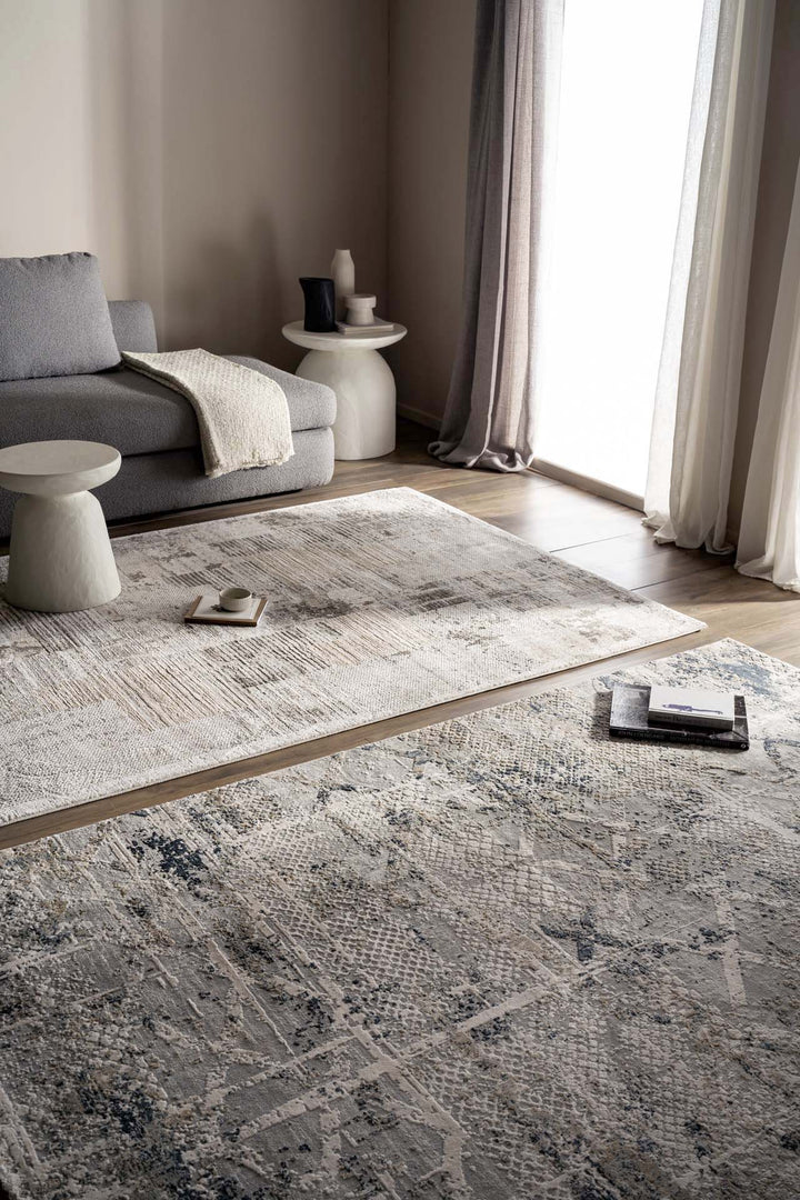 Μοντέρνο Χαλί Γκρι Πολυεστερικό Silky Royal Carpet 2.40Χ3.00 (344A)