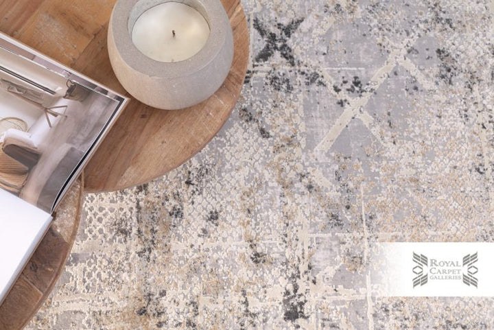 Μοντέρνο Χαλί Γκρι Πολυεστερικό Silky Royal Carpet 2.00X2.50 (344A)