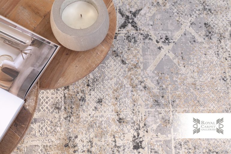 Μοντέρνο Χαλί Γκρι Πολυεστερικό Silky Royal Carpet 0.70Χ2.40 (344A)