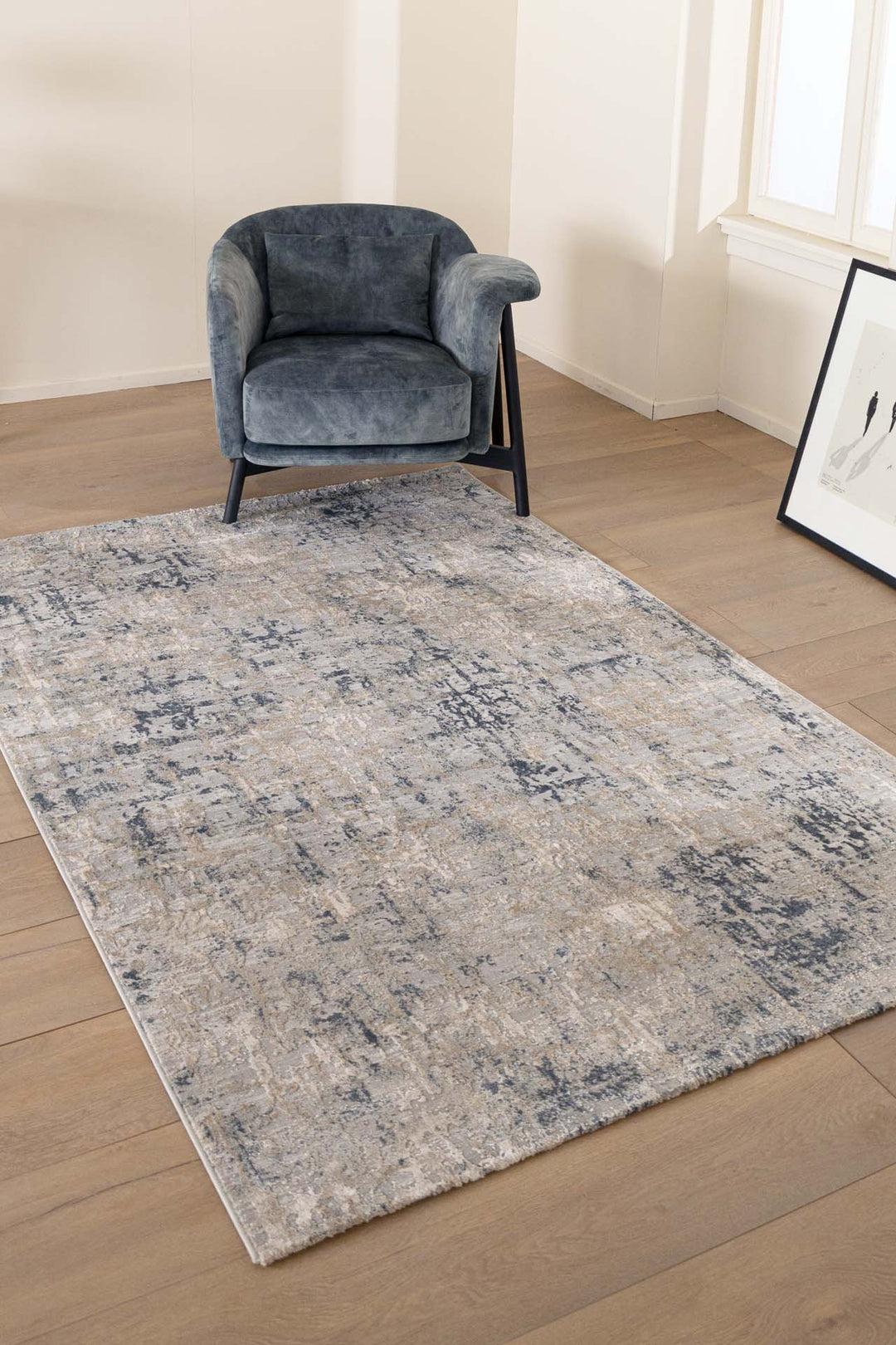 Μοντέρνο Χαλί Γκρι Πολυεστερικό Silky Royal Carpet 2.40Χ3.00 (360A)