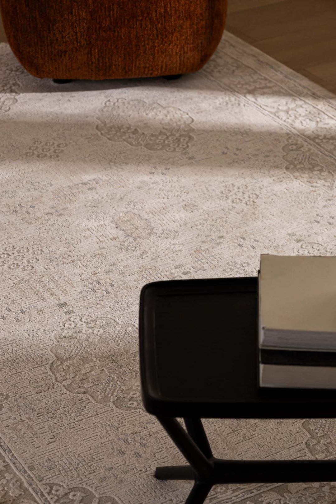 Vintage Χαλί Γκρι-Μπεζ Πολυεστερικό Allure Royal Carpet 1.60Χ2.30 (36478)