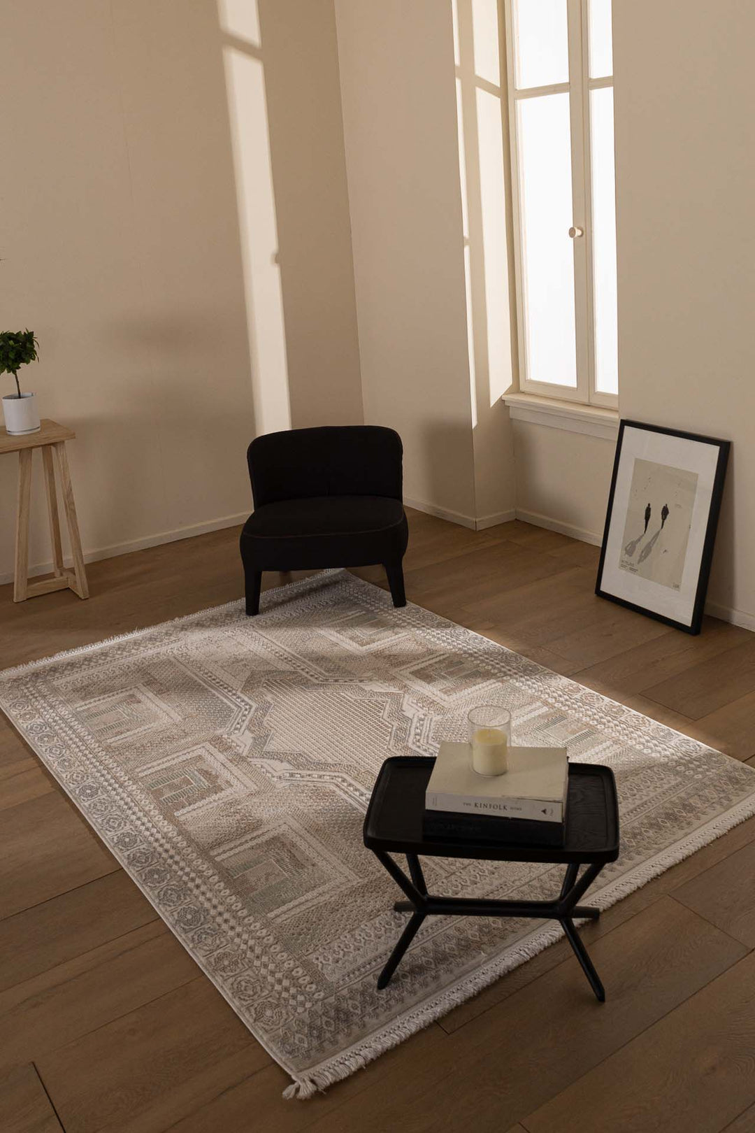 Vintage Χαλί Γκρι-Μπεζ Πολυεστερικό Allure Royal Carpet 1.40Χ2.00 (37601)
