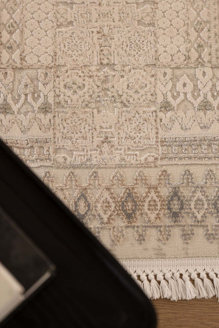 Vintage Χαλί Γκρι-Μπεζ Πολυεστερικό Allure Royal Carpet 1.40Χ2.00 (37601)
