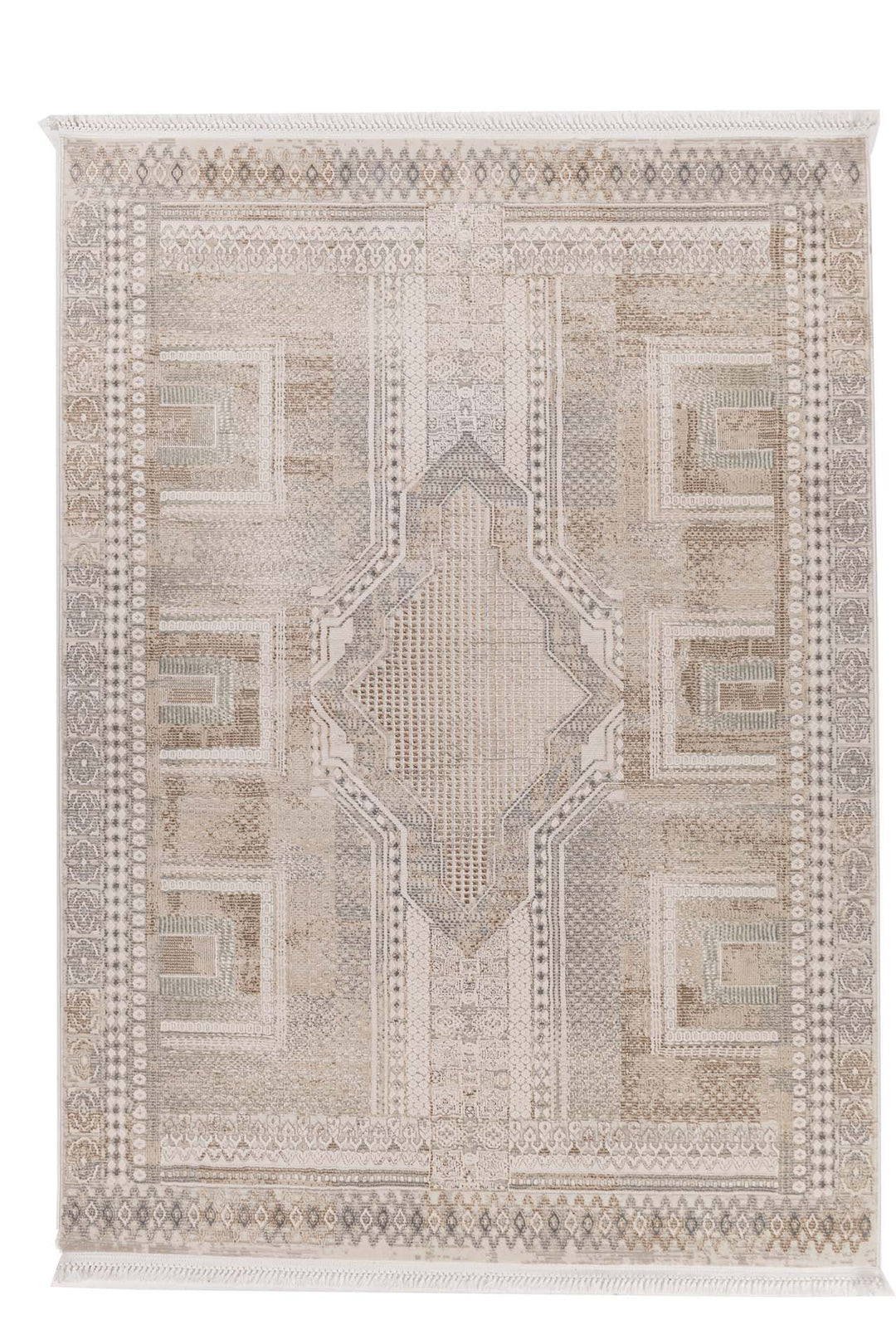 Vintage Χαλί Γκρι-Μπεζ Πολυεστερικό Allure Royal Carpet 1.40Χ2.00 (37601)