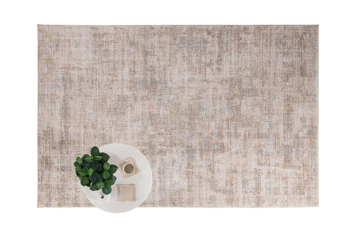 Μοντέρνο Χαλί Μπεζ/Μπλε Πολυεστερικό Mona Royal Carpet 160Χ230 (415 BEIGE/BLUE)