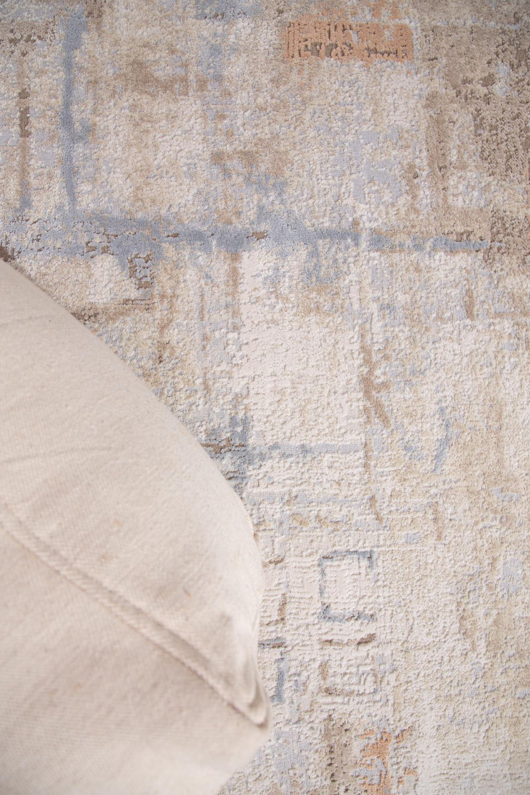 Μοντέρνο Χαλί Μπεζ/Μπλε Πολυεστερικό Mona Royal Carpet 160Χ230 (420 BEIGE/BLUE)