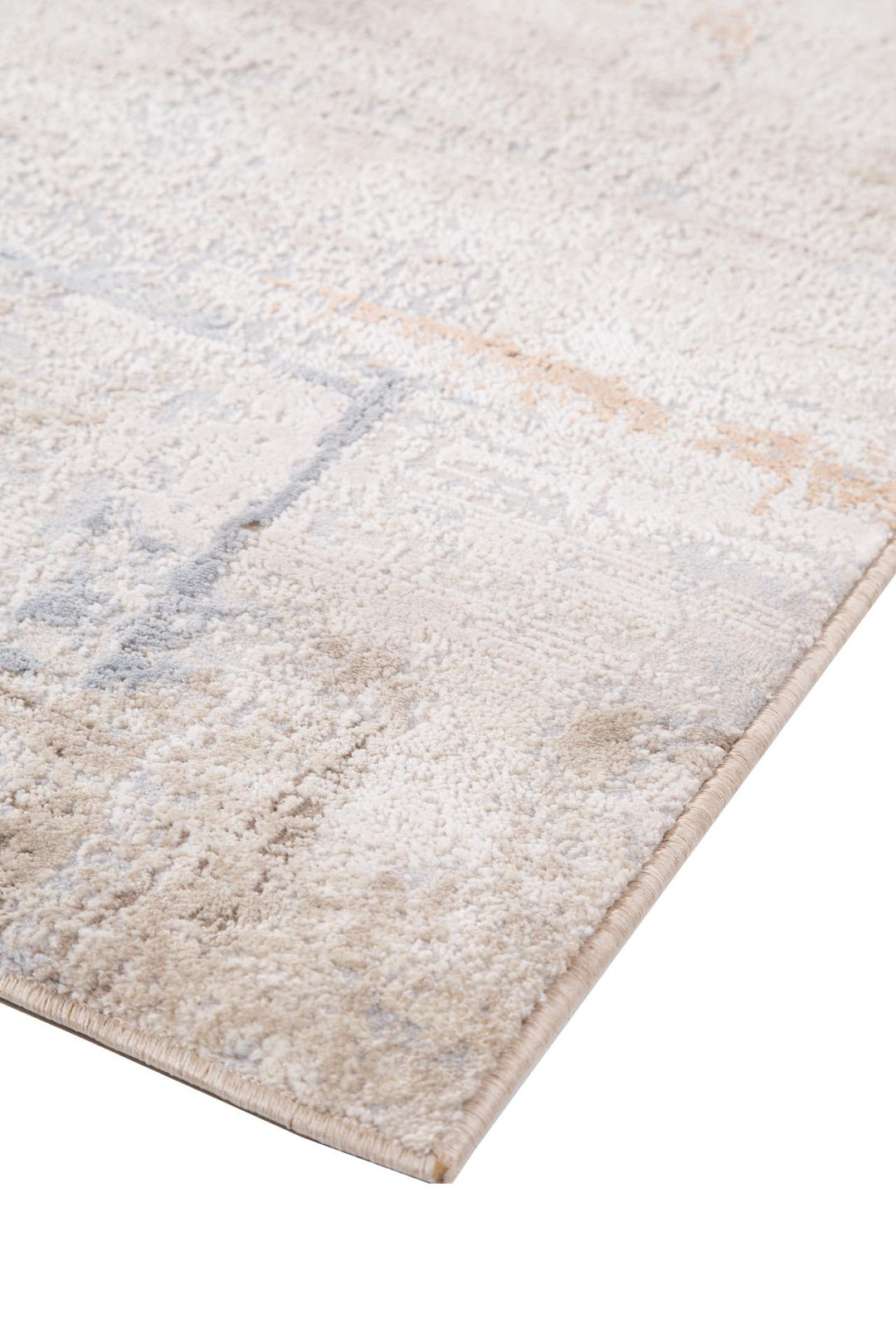 Μοντέρνο Χαλί Μπεζ/Μπλε Πολυεστερικό Mona Royal Carpet 160Χ230 (420 BEIGE/BLUE)