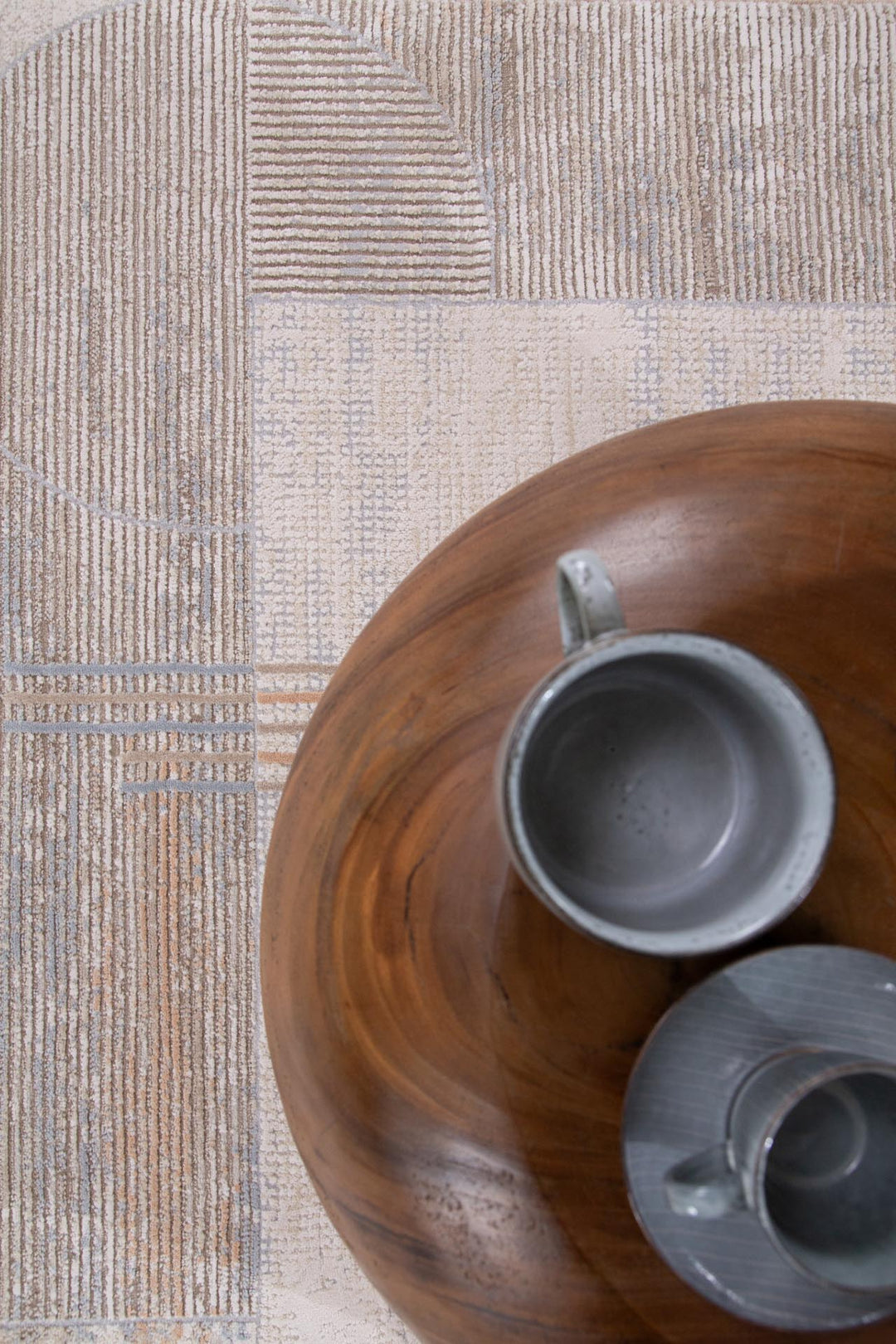 Μοντέρνο Χαλί Μπεζ/Καφέ Πολυεστερικό Mona Royal Carpet 160Χ230 (447 BEIGE/BROWN)