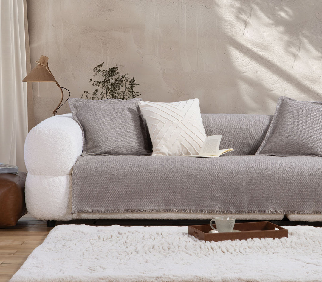 Μπεζ Ριχτάρι Διθέσιου Καναπέ Brooklyn 170X250 Nef-Nef Homeware