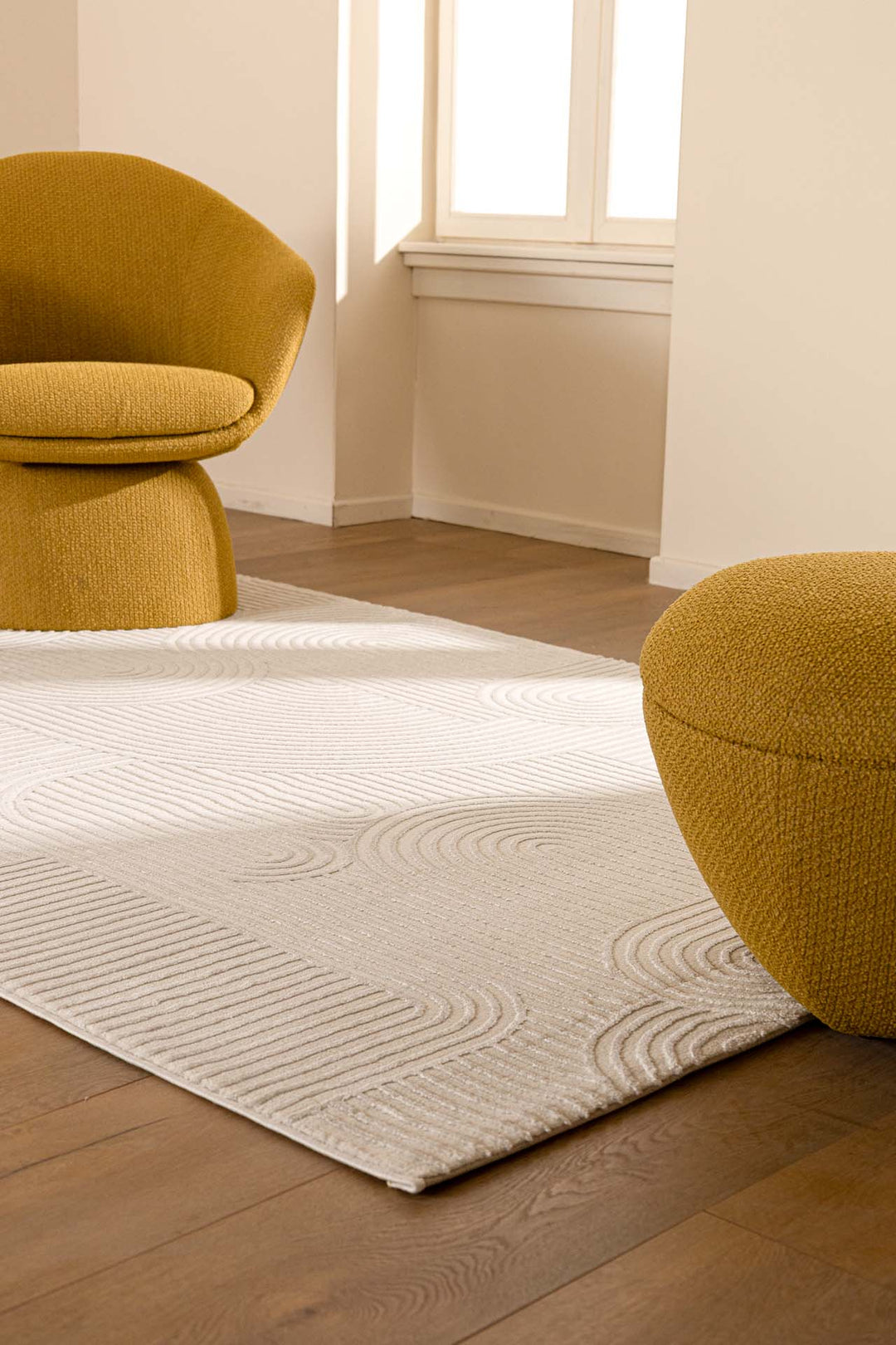 Μοντέρνο Χαλί Εκρού Πολυεστερικό Organic Royal Carpet 2.00X2.90