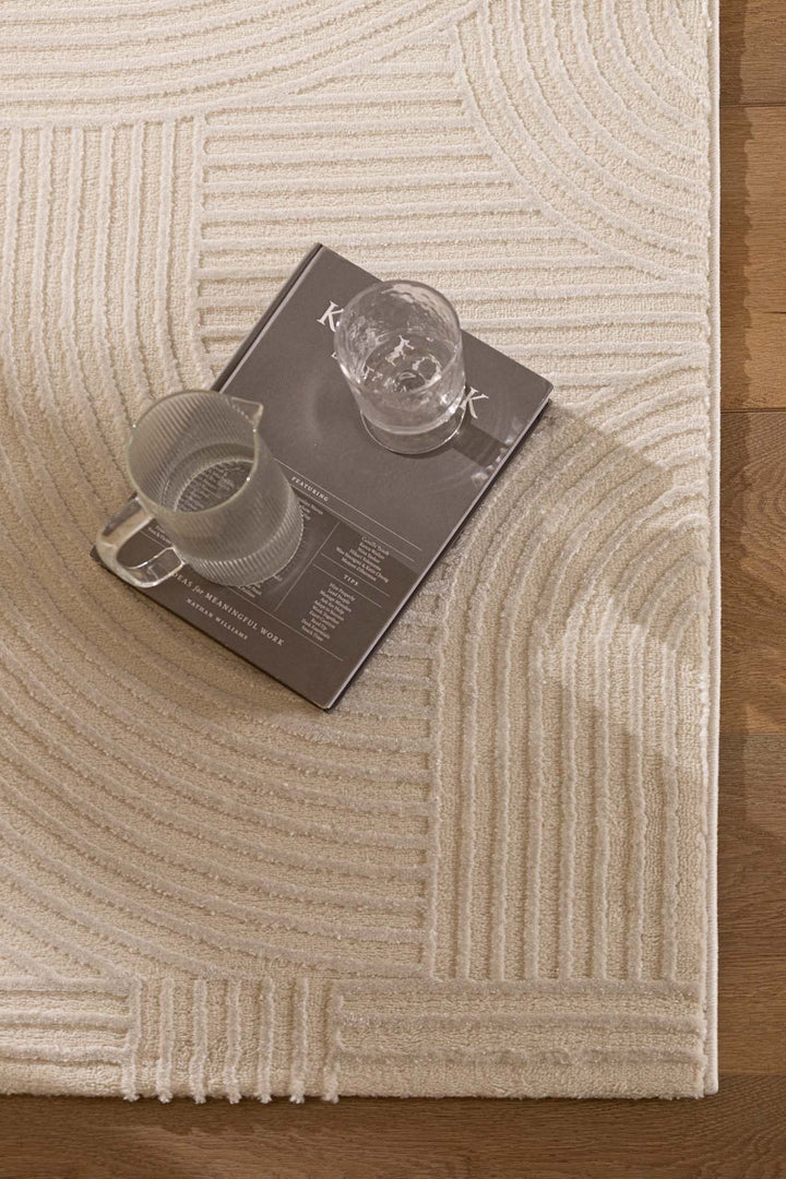 Μοντέρνο Χαλί Εκρού Πολυεστερικό Organic Royal Carpet 2.00X2.90