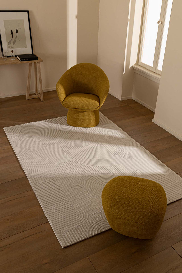 Μοντέρνο Χαλί Εκρού Πολυεστερικό Organic Royal Carpet 2.00X2.90