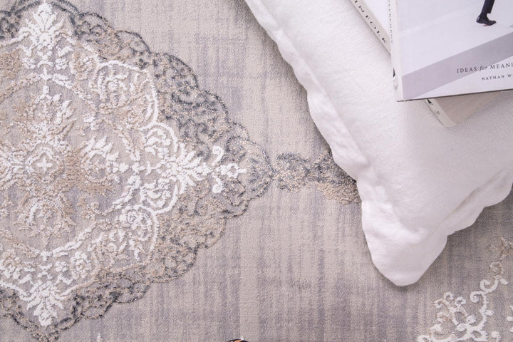 Vintage Χαλί Γκρι Πολυεστερικό Infinity Royal Carpet 1.40X2.00