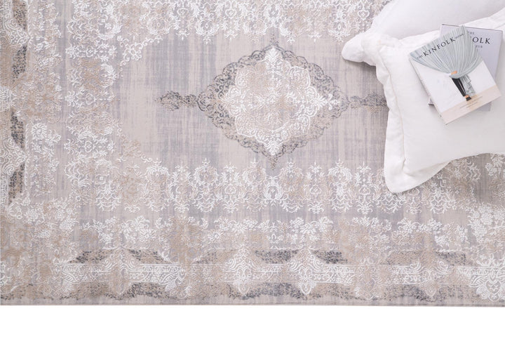 Vintage Χαλί Γκρι Πολυεστερικό Infinity Royal Carpet 1.40X2.00