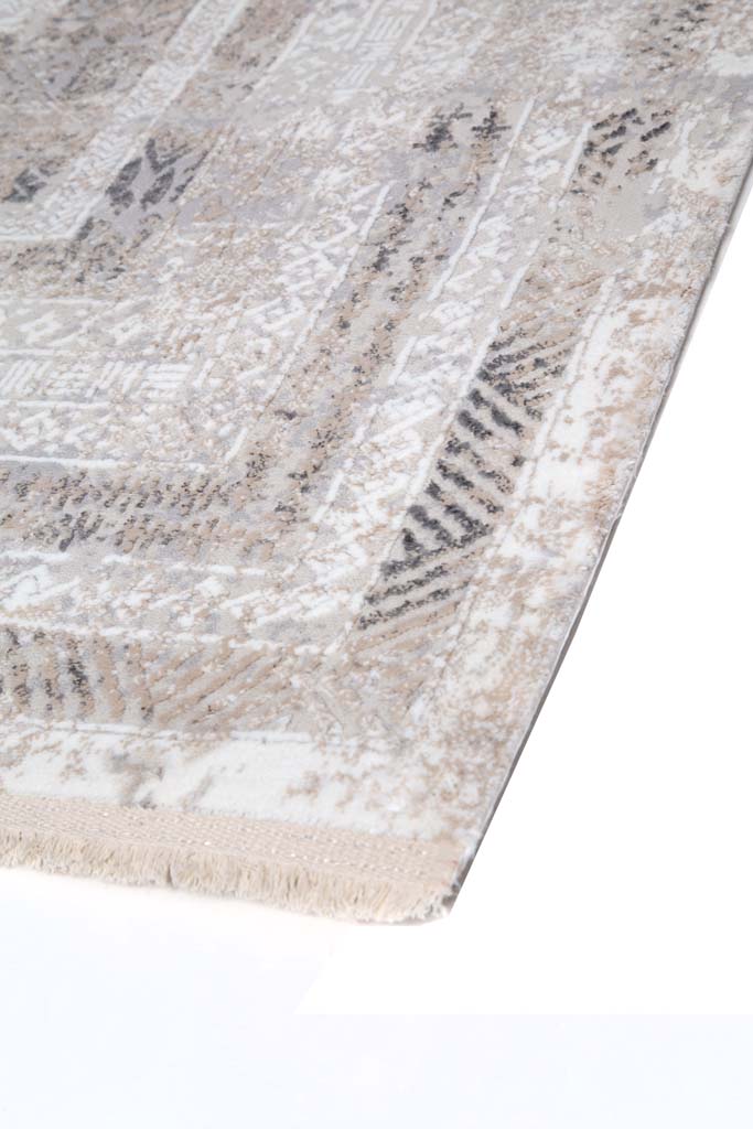 Vintage Χαλί Γκρι-Λευκό Πολυεστερικό Infinity Royal Carpet 1.40X2.00