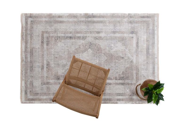 Vintage Χαλί Γκρι-Λευκό Πολυεστερικό Infinity Royal Carpet 2.00X2.90