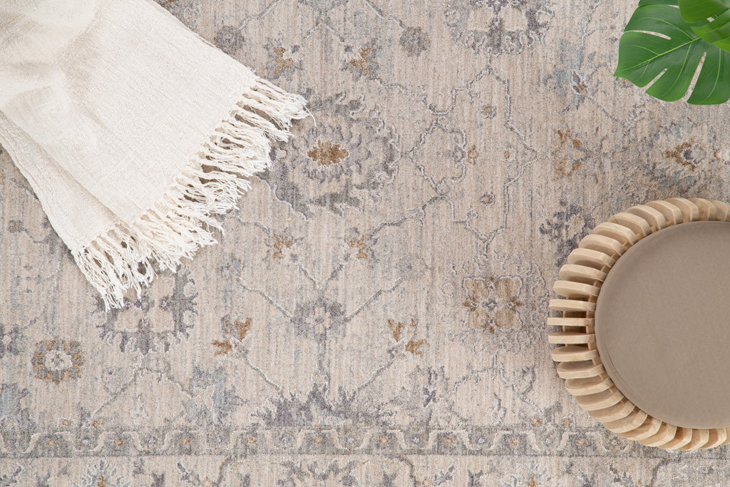 Vintage Χαλί Ανοιχτό Γκρι Πολυεστερικό Tabriz Royal Carpet 2.00Χ3.00 (662LG)