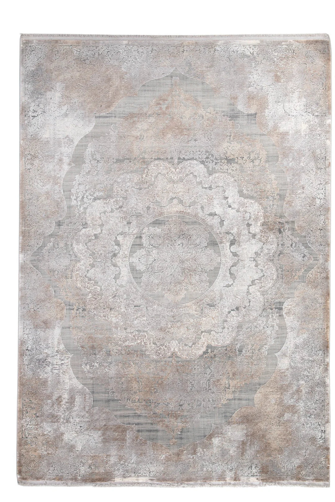 Vintage Χαλί Γκρι-Μπεζ Bamboo Silk Royal Carpet 160X230 (6864A)