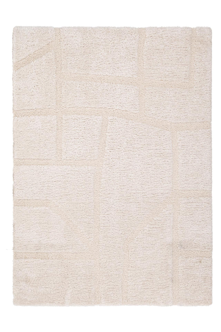 Χαλί Relief της Royal Carpet σε εκρού, σε ολόκληρη όψη, με ανάγλυφη επιφάνεια και εμφανή υφή επιφάνειας.