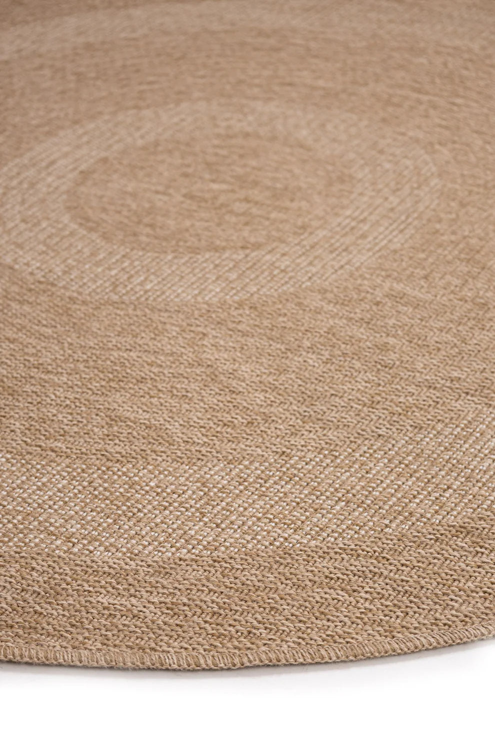 Ψάθινο Χαλί Στρογγυλό Μπεζ-Λευκό Avanos Royal Carpet 2.00X2.00 (8866WHI)