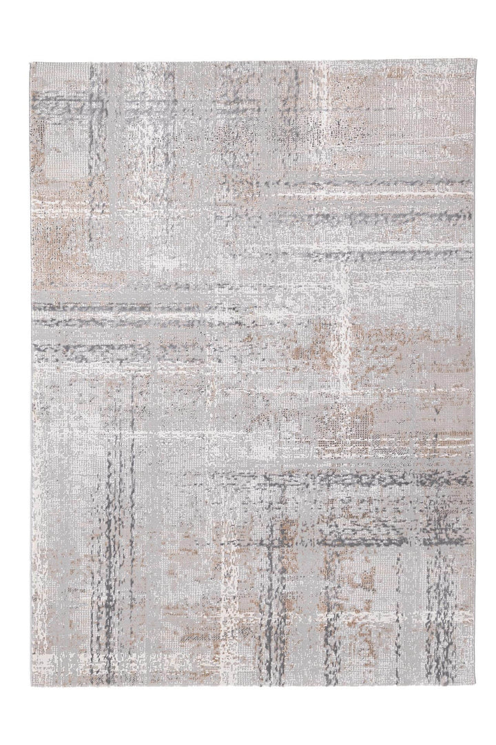 Χαλί Madisson της Royal Carpet σε εκρού και καφέ, σε ολόκληρη όψη, με προσεγμένο σχέδιο της σειράς και εμφανή υφή επιφάνειας.