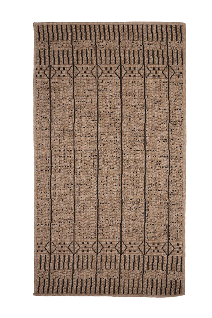 Ψάθινο Χαλί Μπεζ-Μαύρο Avanos Royal Carpet 0.80X1.50 (9004BLA)