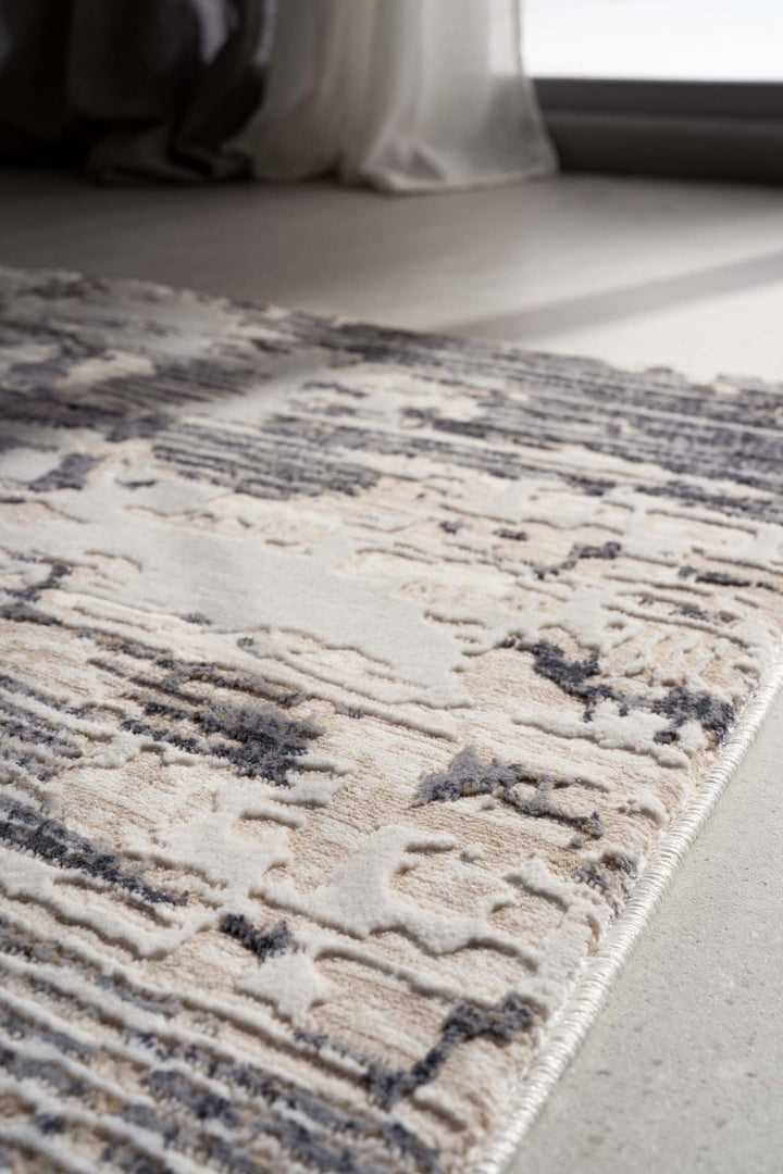 Μοντέρνο Χαλί Γκρι-Μπεζ Πολυεστερικό Madisson(91B) Royal Carpet 2.00X2.90