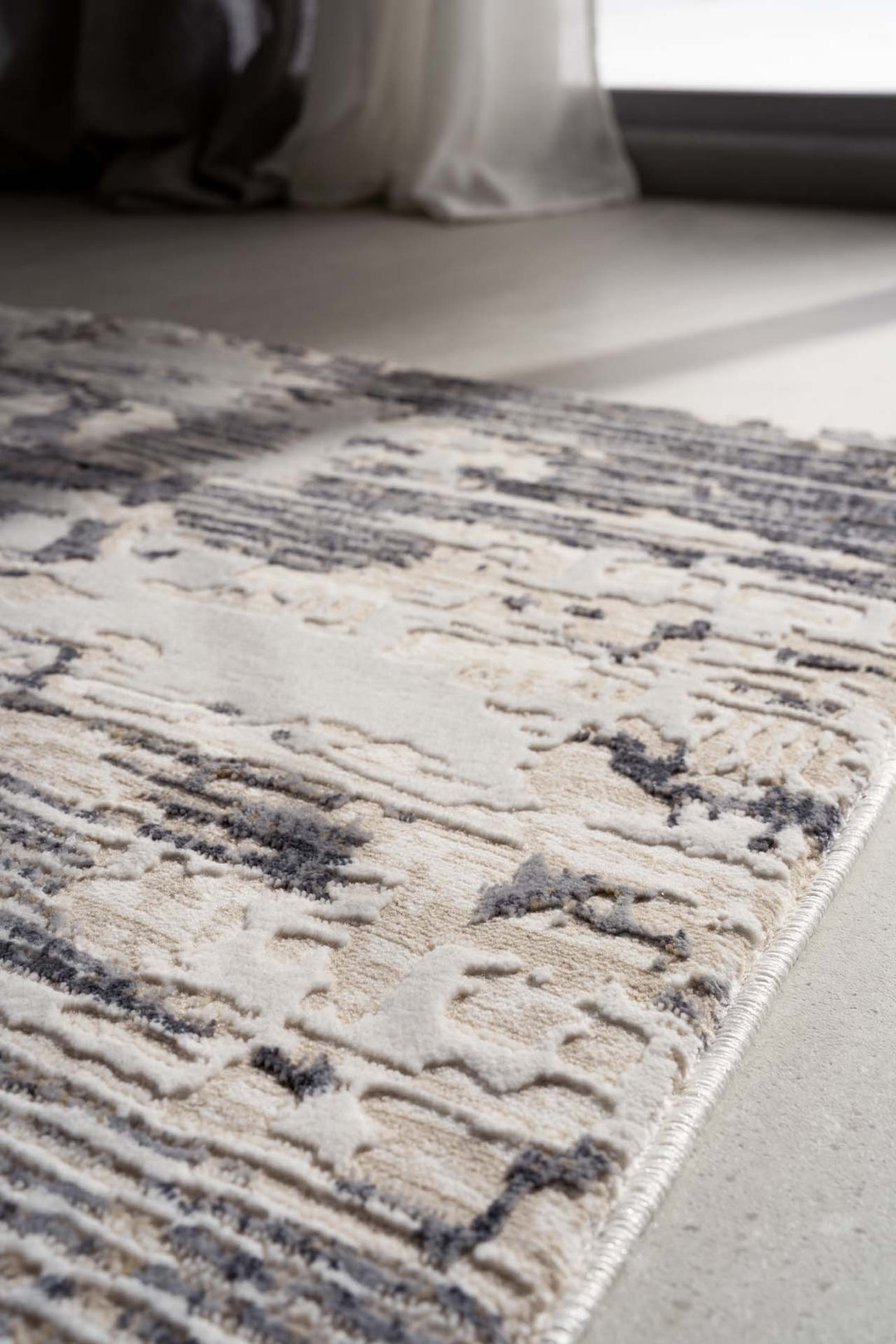 Μοντέρνο Χαλί Γκρι-Μπεζ Πολυεστερικό Madisson(91B) Royal Carpet 2.00X2.50