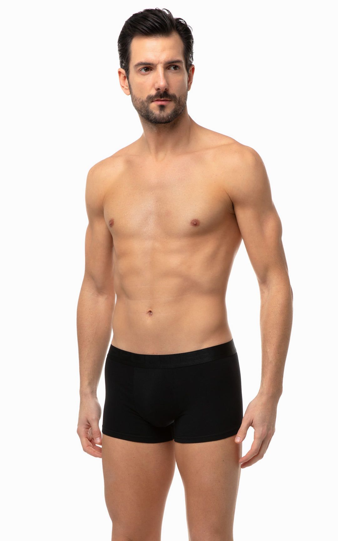 Σετ Ανδρικό Boxer Μαύρο Βαμβακερό Sporties Color Signs 2τμχ Minerva