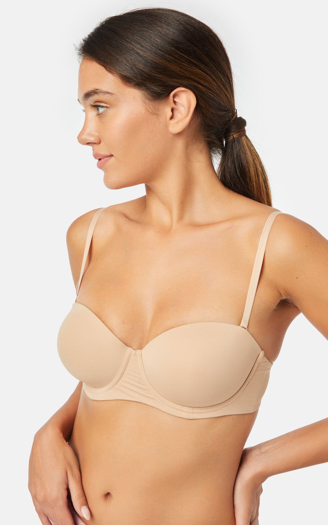 Γυναικείο  Σουτιέν Nude Strapless Με μπανέλα Σε Cup C Μinerva