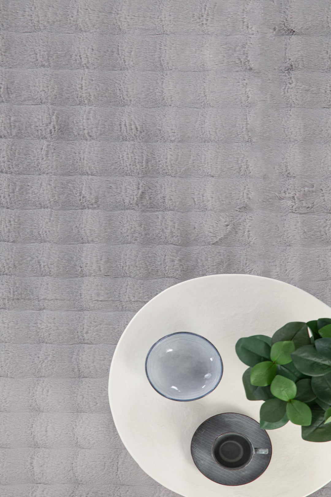 Γούνινο Χαλί Γκρι Συνθετικη Γούνα Bubble Royal Carpet 2.00X2.50