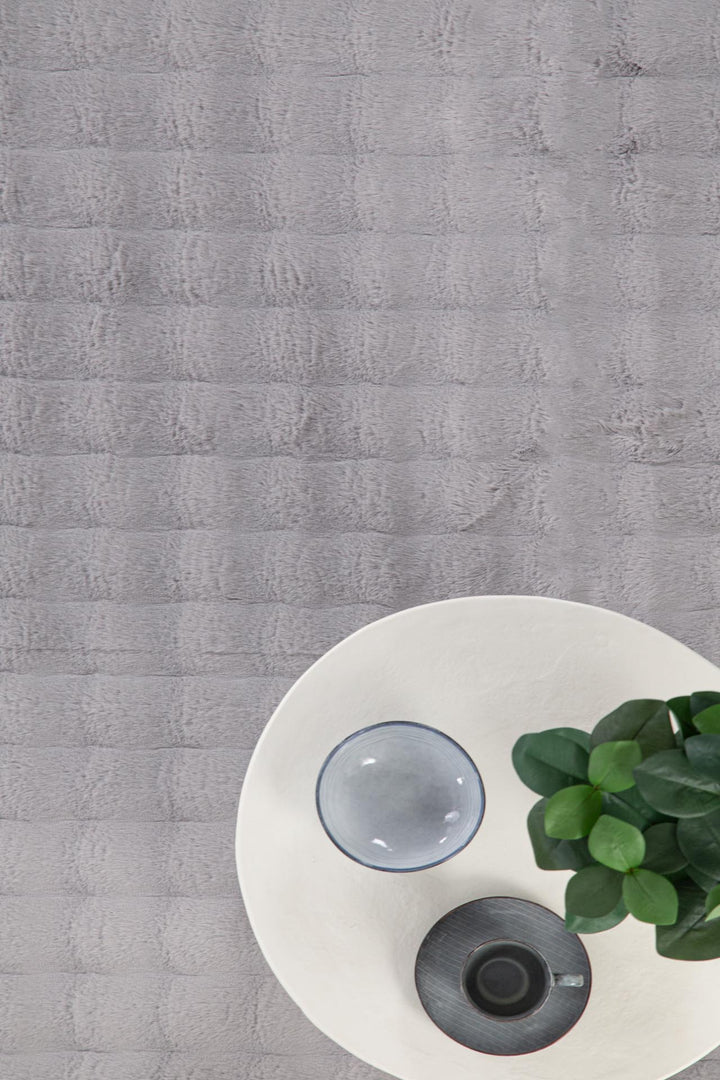 Γούνινο Χαλί Γκρι Συνθετικη Γούνα Bubble Royal Carpet 2.00X2.50