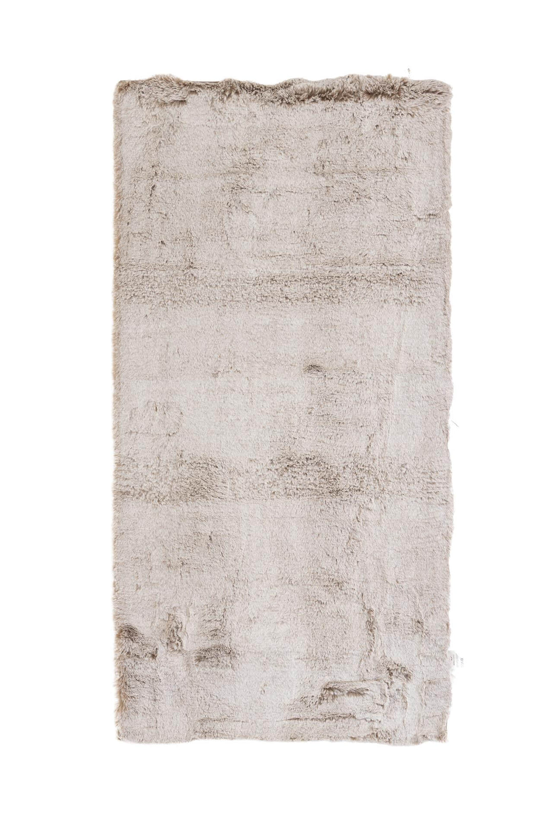 Γούνινο χαλί Bunny Canvas της Royal Carpet σε καφέ, σε ολόκληρη όψη, με απαλή γούνινη υφή και εμφανή υφή επιφάνειας.