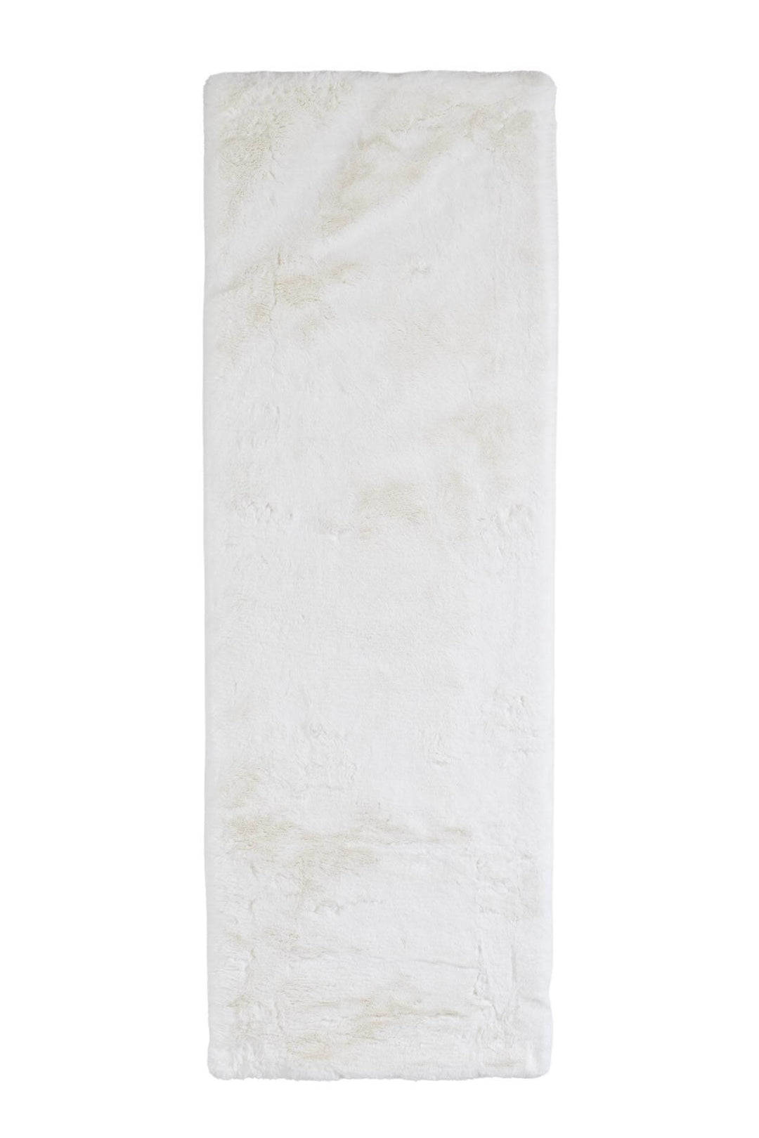 Γούνινο χαλί Bunny Canvas της Royal Carpet σε λευκό, σε ολόκληρη όψη, με απαλή γούνινη υφή και εμφανή υφή επιφάνειας.