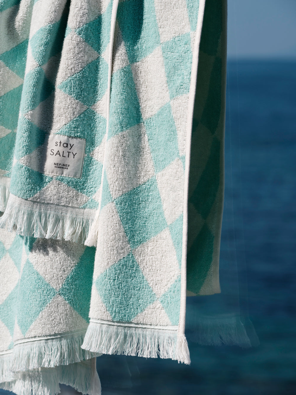 Πετσέτα Θαλάσσης Πράσινη Groovy 90X170 Nef-Nef Homeware