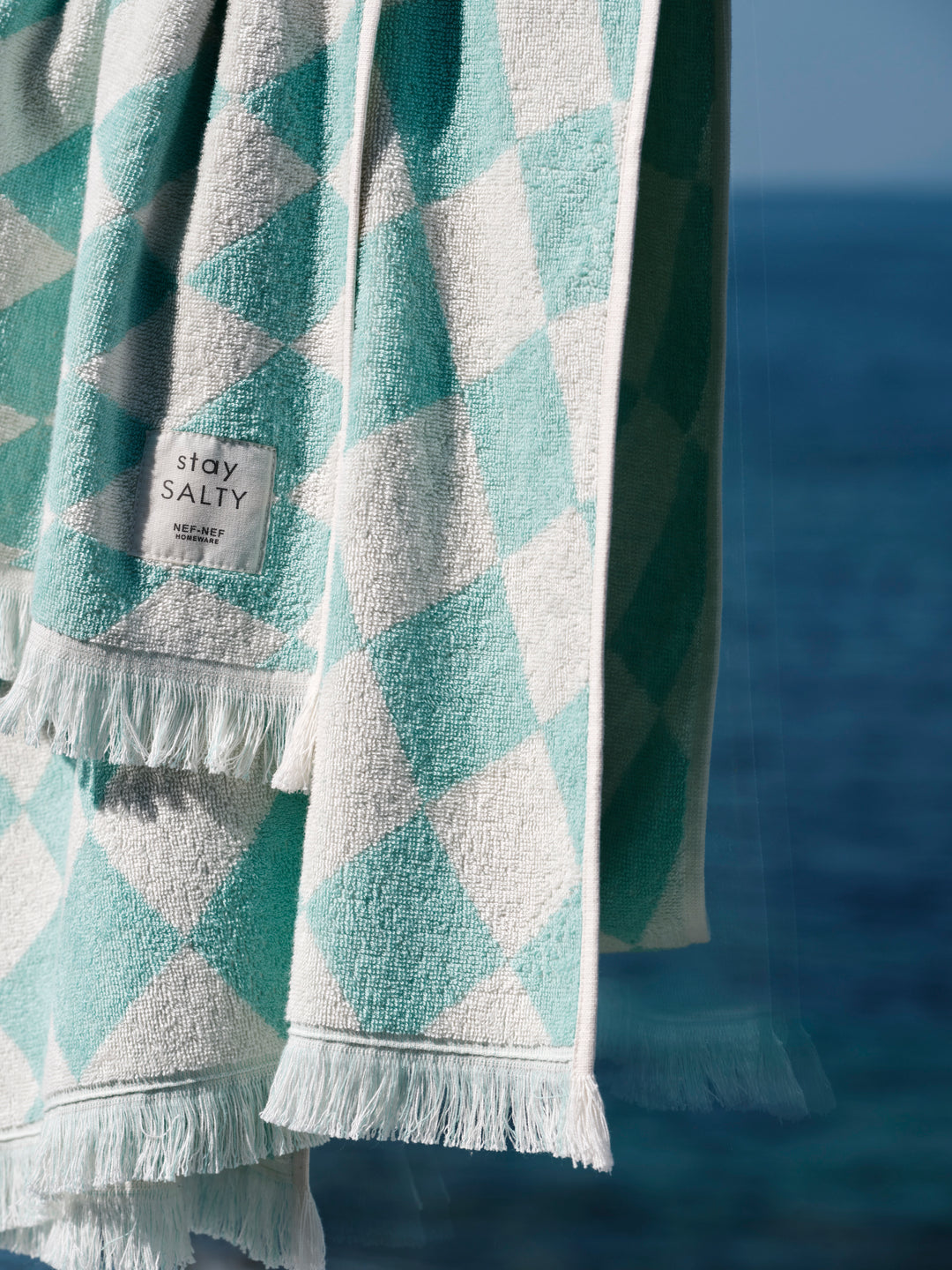Πετσέτα Θαλάσσης Πράσινη Groovy 90X170 Nef-Nef Homeware
