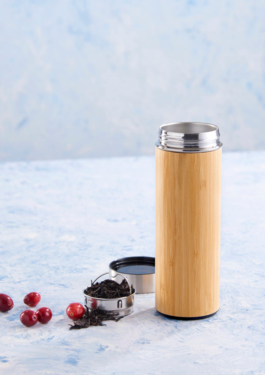 Θερμός με φίλτρο bamboo και σιλικόνη 400ml Day