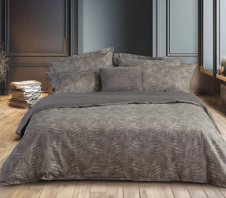 Σετ Σεντόνια Υπέρδιπλα Γκρι Zesten Nef-Nef Homeware