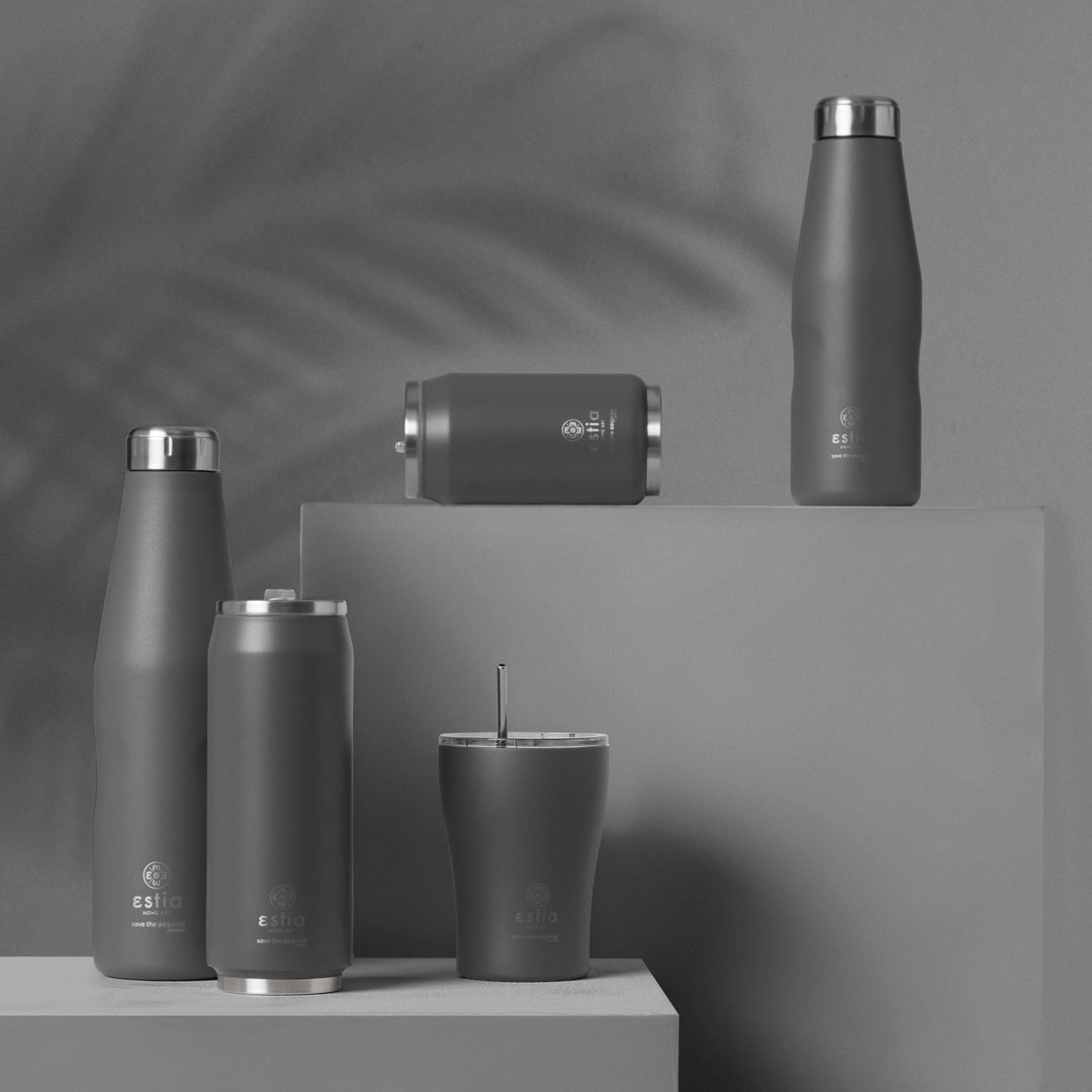 Estia Ποτήρι Θερμός Save The Aegean 350ml Γκρι Fjord Grey Coffee Mug