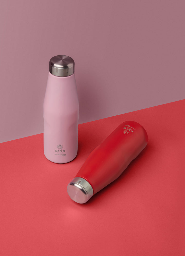 Estia Μπουκάλι Θερμός Save The Aegean 500ml Κόκκινο Scarlet Red Travel Flask