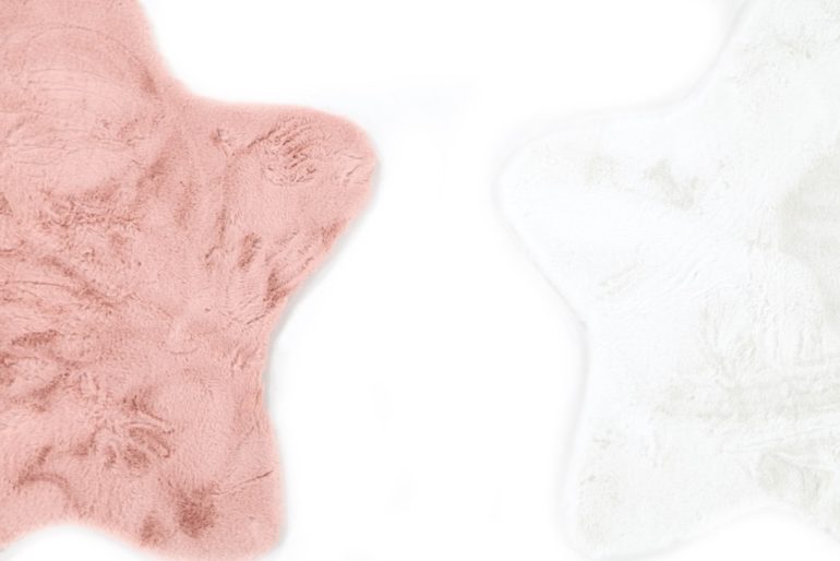 Παιδικό Γούνινο Χαλί Λευκό Αστέρι Bunny Kids Royal Carpet 1.00X1.00