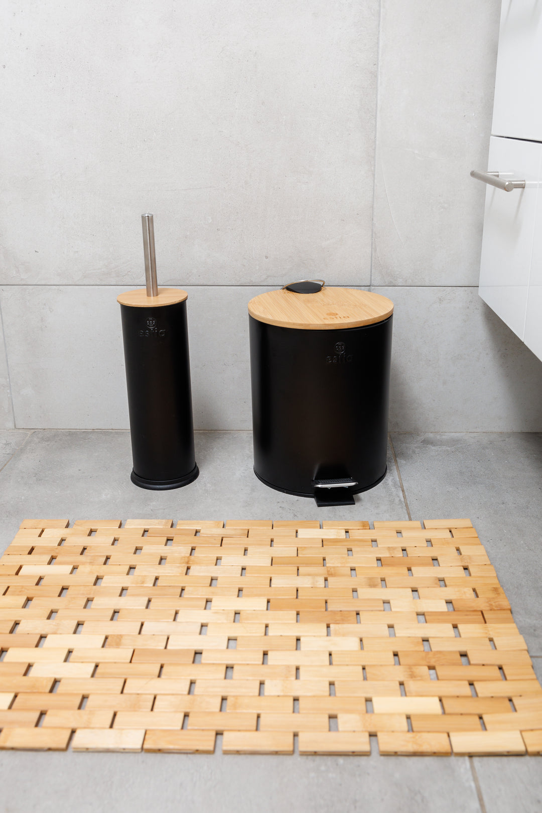 Πατάκι Μπάνιου Αντιολισθητικό Από Bamboo 60x38cm Bamboo Essentials Estia