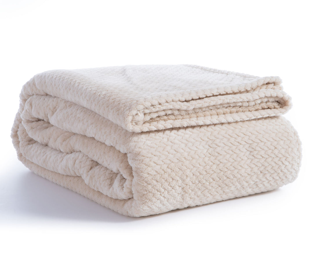 Κουβέρτα Fleece Εκρού Worth Μονή Nef-Nef Homeware