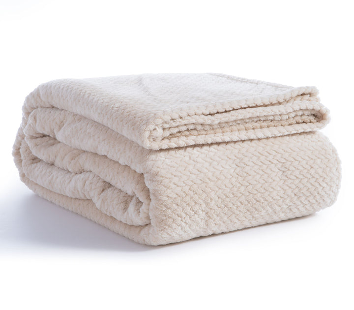 Κουβέρτα Fleece Εκρού Worth Υπέρδιπλη Nef-Nef Homeware