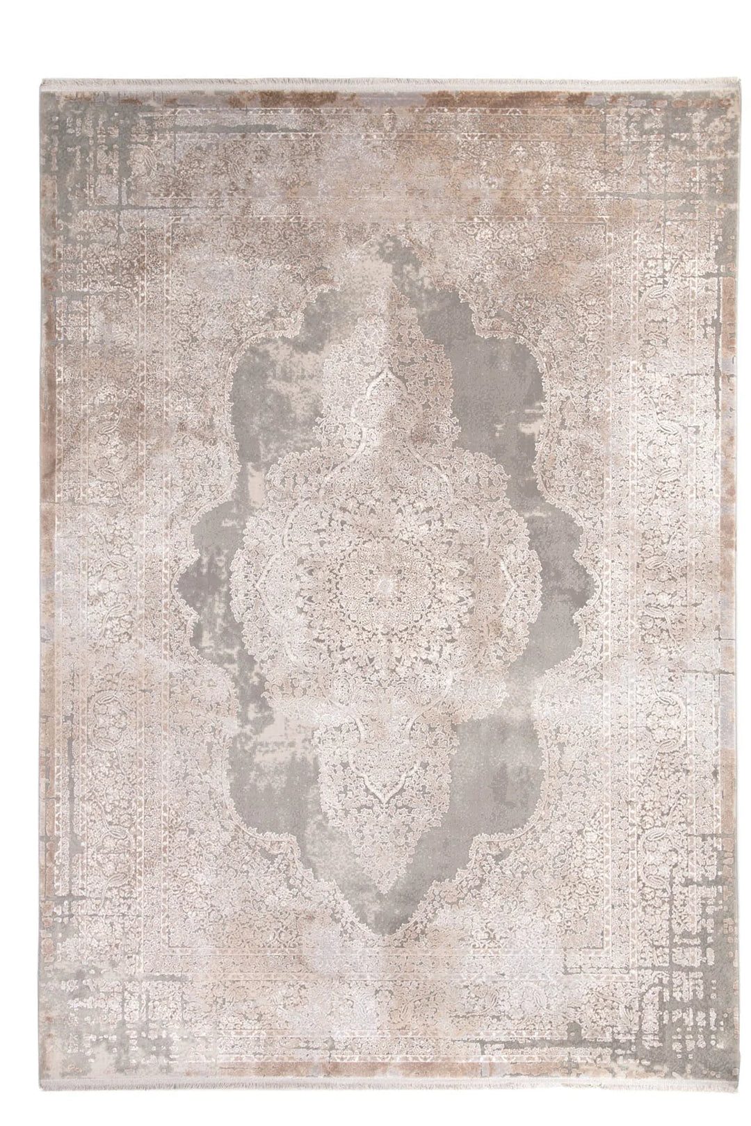 Vintage Χαλί Γκρι-Μπεζ Bamboo Silk Royal Carpet 160X230 (5988D)