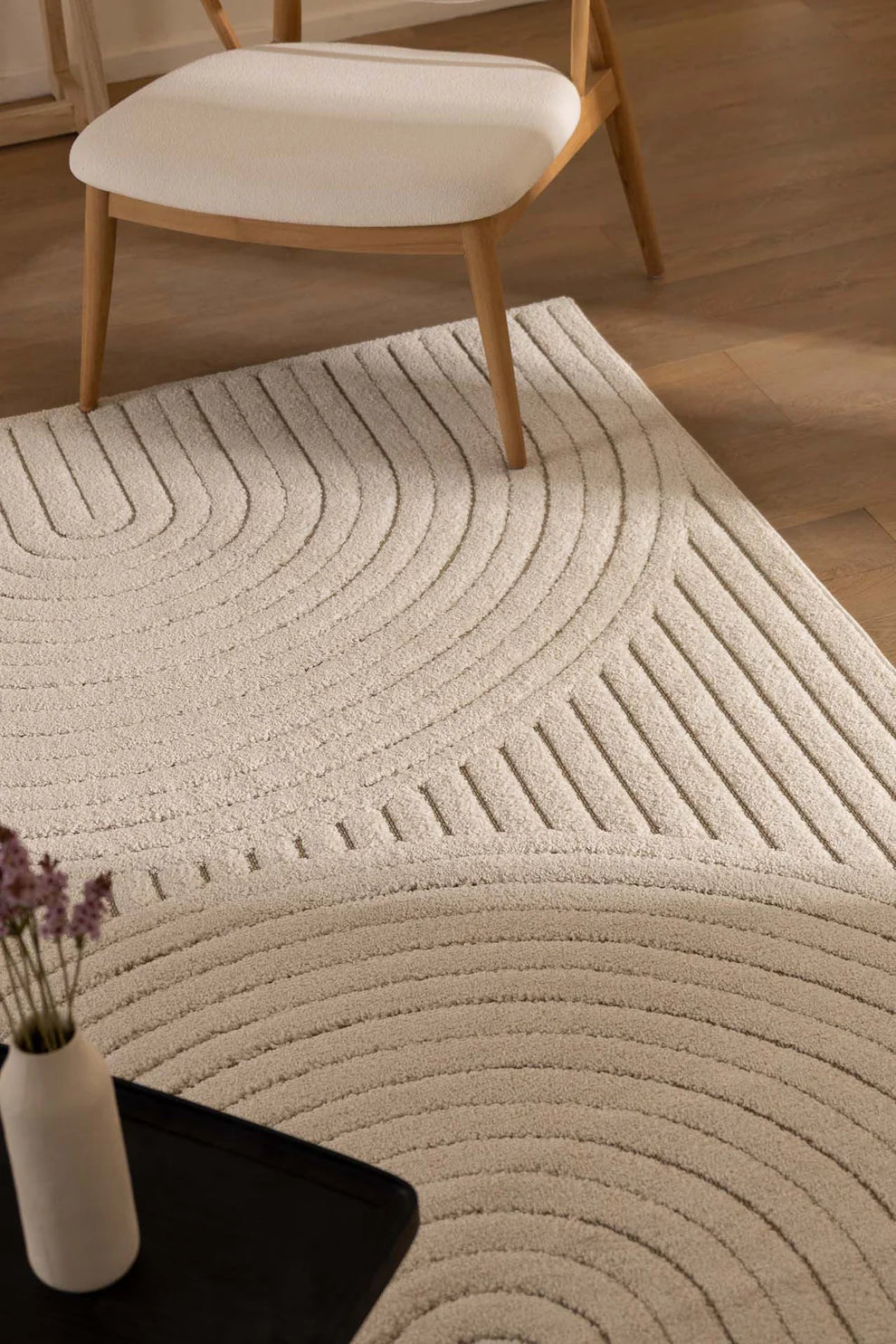 Μοντέρνο Χαλί Εκρού Chiara Royal Carpet 160X230 (85008 W)