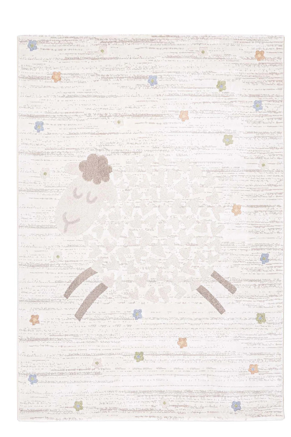Παιδικό Χαλί Εκρού Με Σχέδιο Πρόβατο Lora Kids Royal Carpet 160X230cm