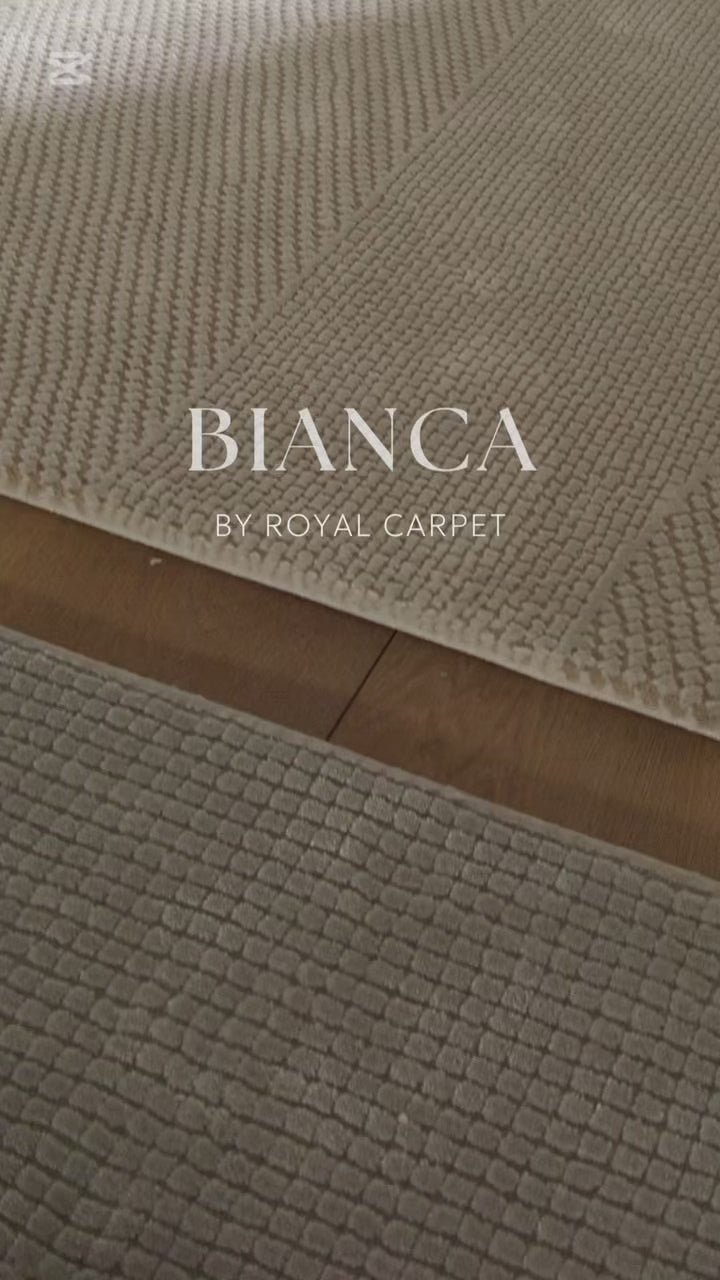 Μοντέρνο Χαλί Γκρι Σετ Κρεβατοκάμαρας 3τμχ Bianca Royal Carpet (680AGREY)