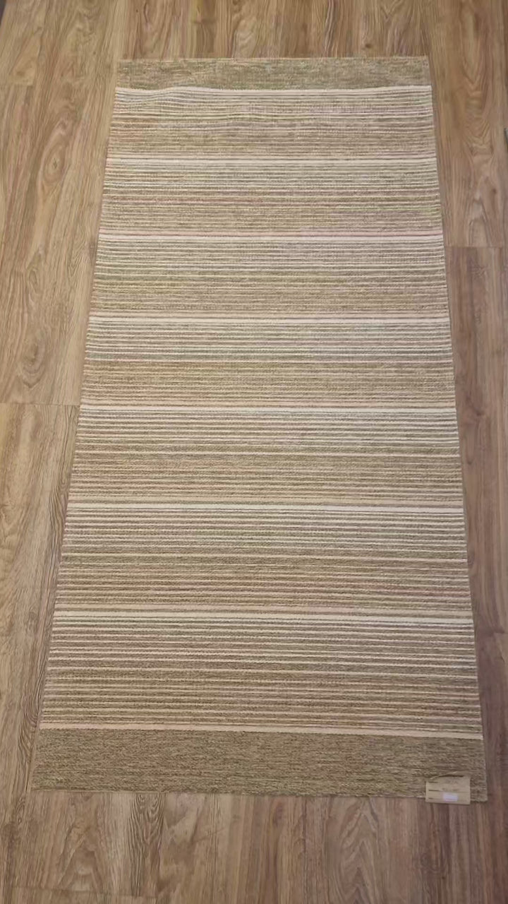 Χαλί Αντιολισθητικό Ριγέ Μπεζ Laos Royal Carpet 0.75Χ1.60