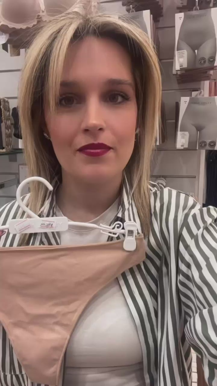 Μαύρο Βαμβακερό Εσώρουχο Στρινγκ Ysabel Mora